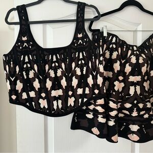 Leopard Matching set- Corset & Mini